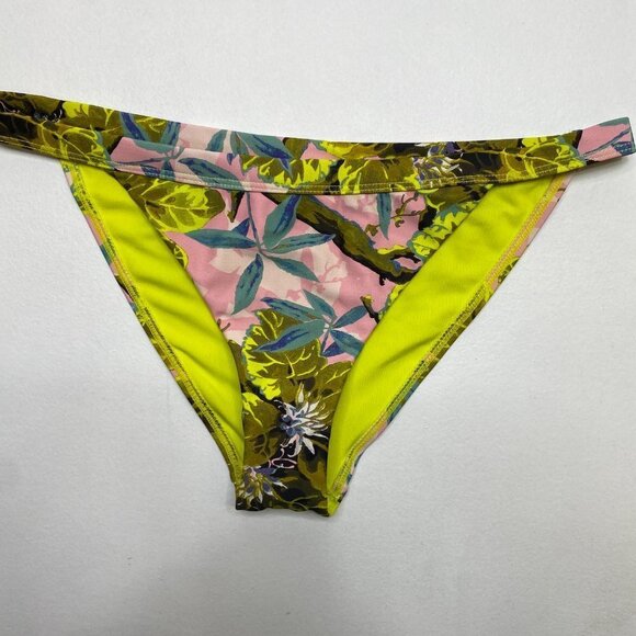 TOPSHOP IDOL PINK TROPICAL TANGA BIKINI BOTTOMS - Picture 4 of 7